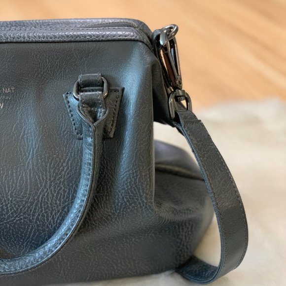 NWOT Matt & Nat Malone Doctor Handbag Satchel - Grey - Picture 12 of 12